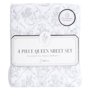 DELPHINE Bunnies And Bows Sheet Set